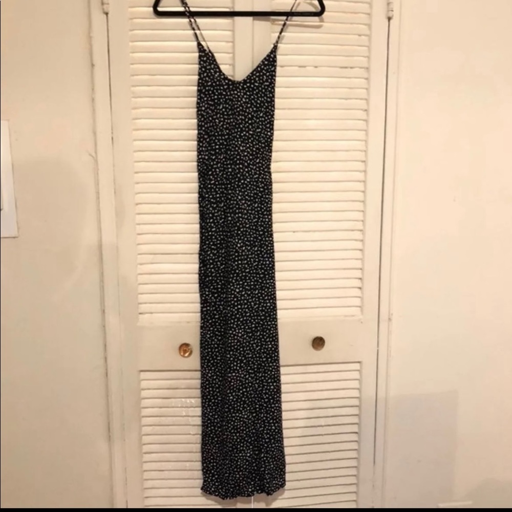 Old Navy black/white leopard boho midi/maxi dress